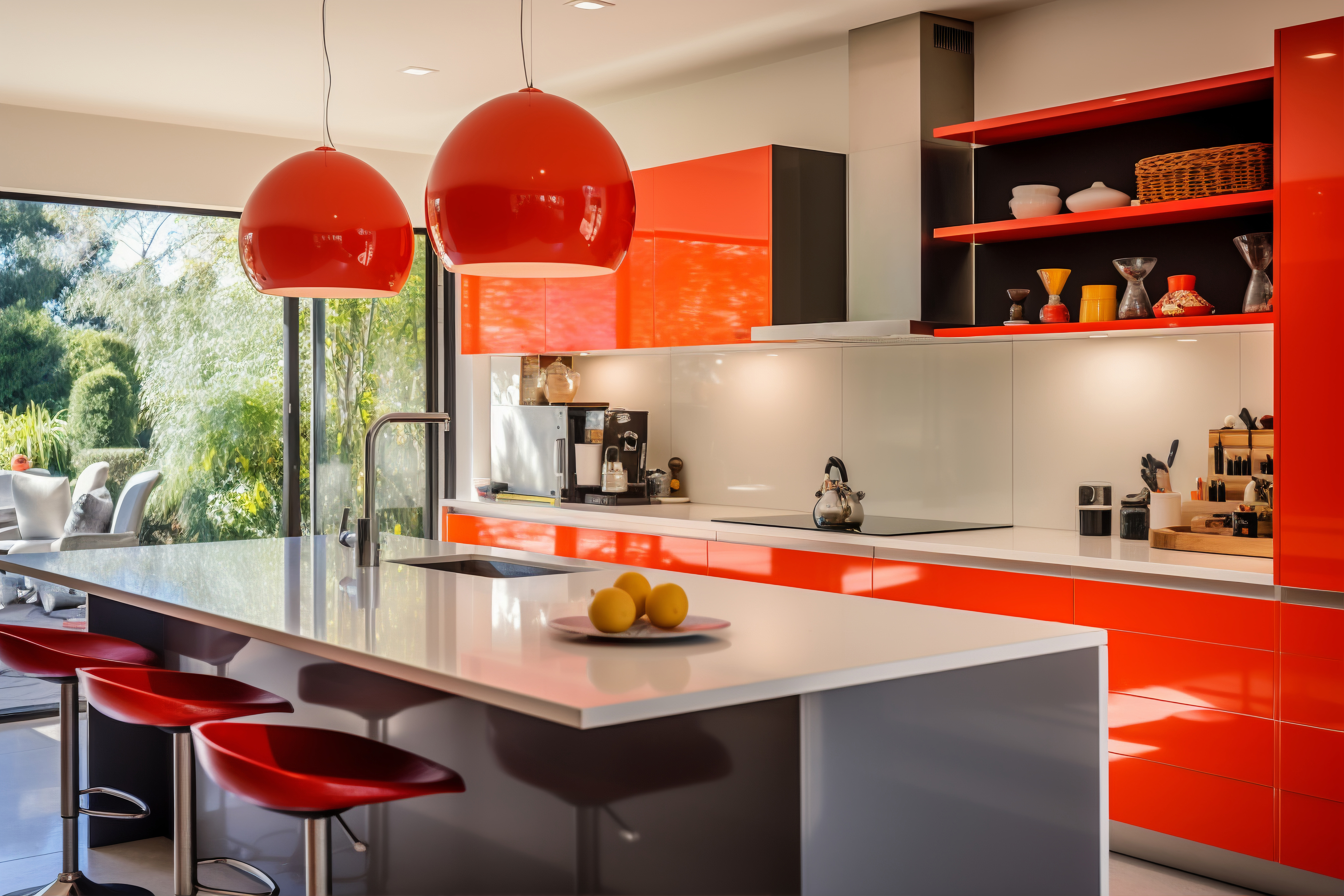 Parallel modular kitchen with efficient work corridor