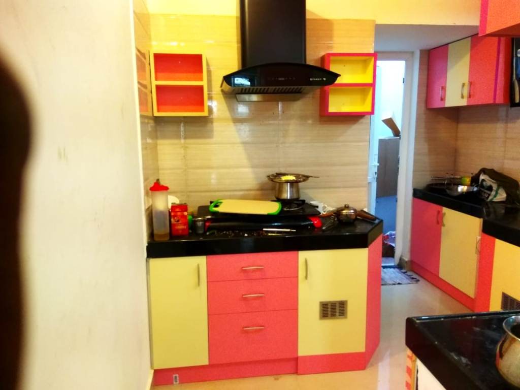 Modern island modular kitchen design in Chennai