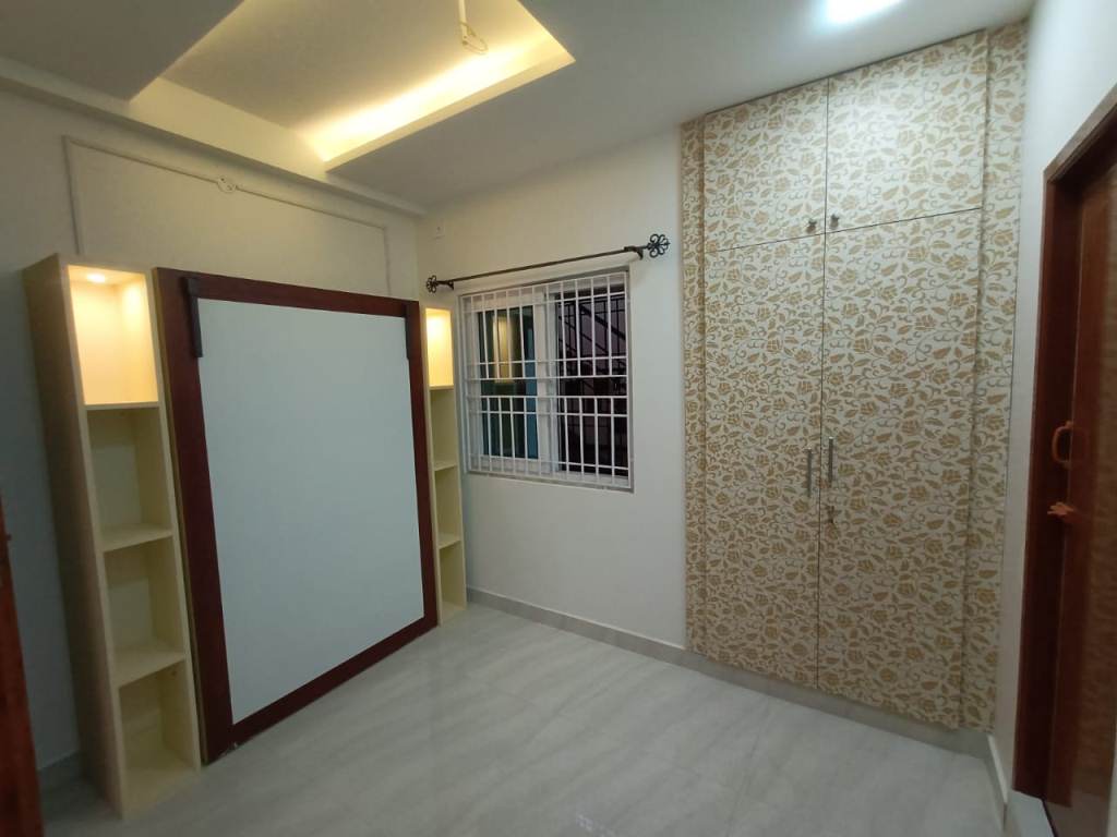 Modern living area with feature wall
