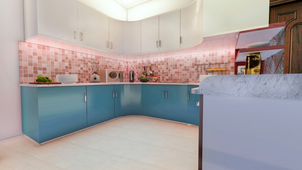 Contemporary kitchen interior