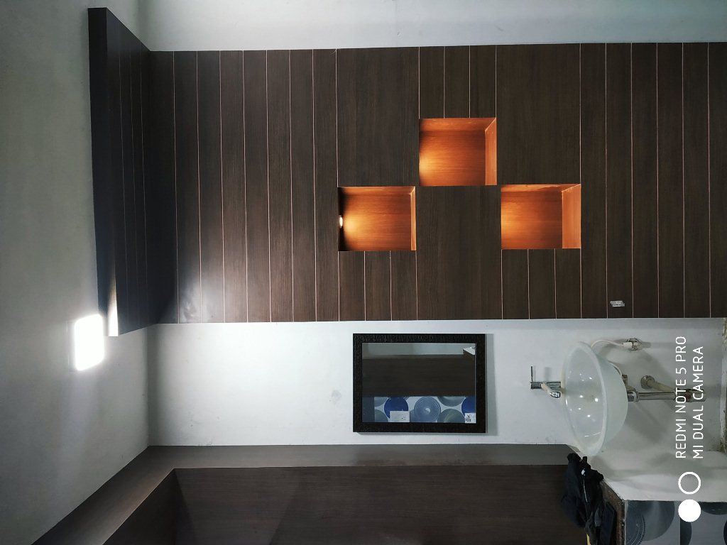 Modern modular kitchen layout and counters